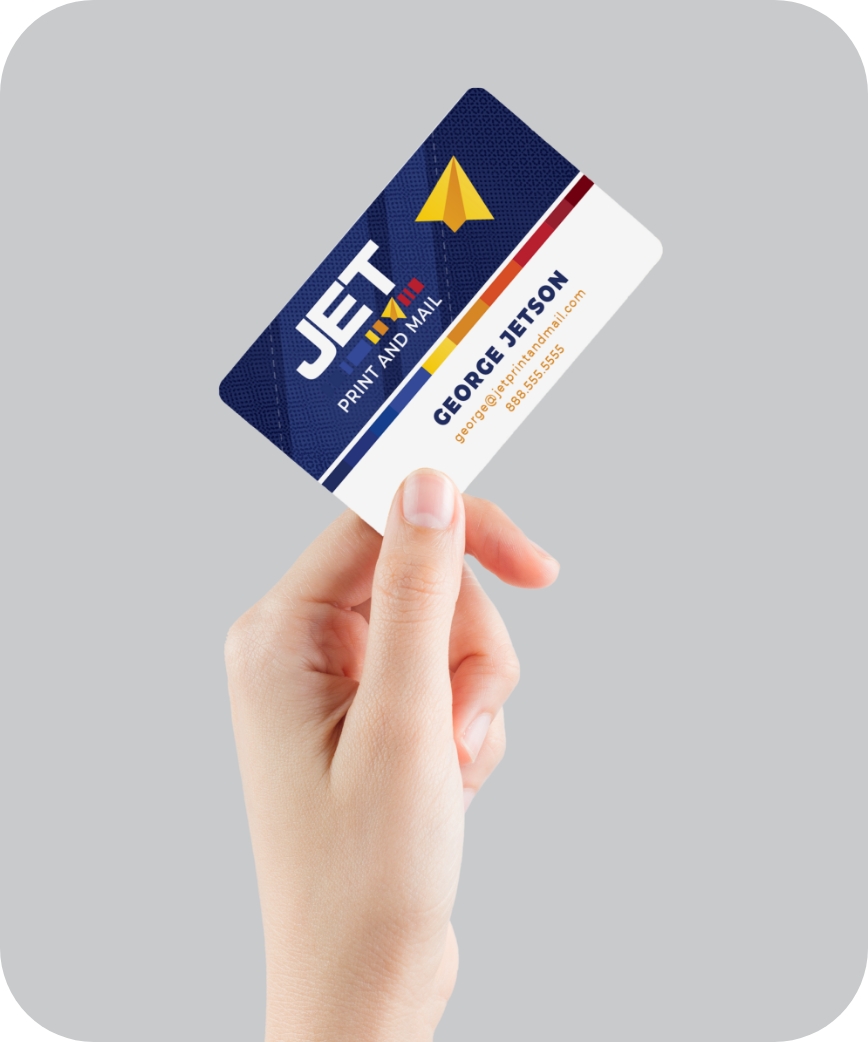 A business card