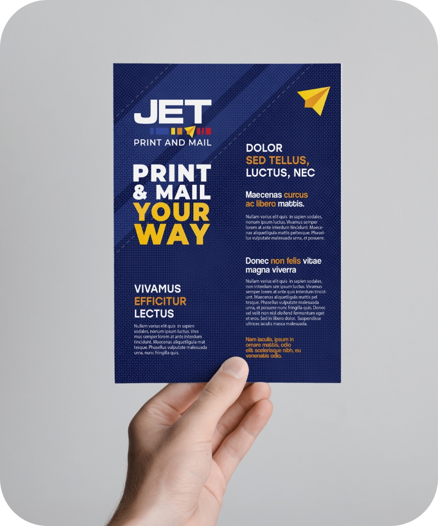 A printed flyer