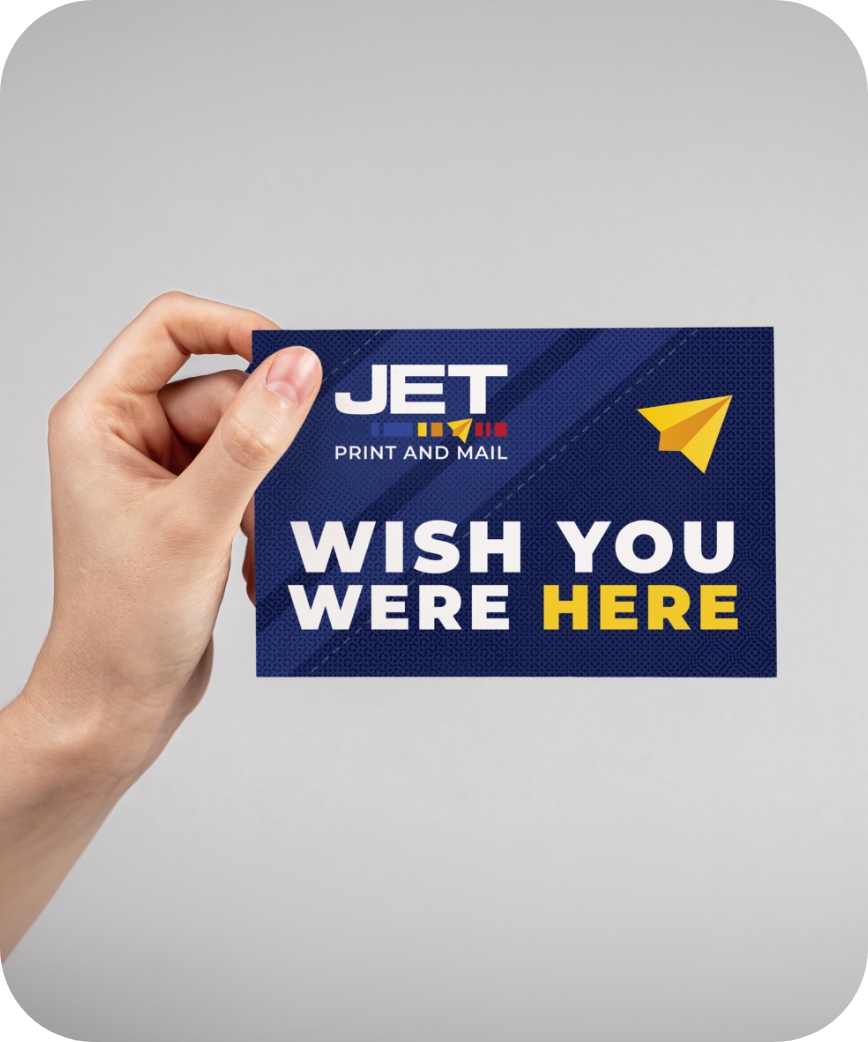 A printed postcard