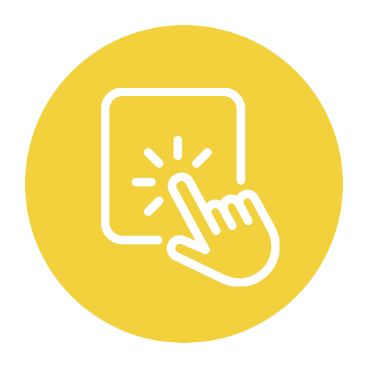 Pointing selecting icon