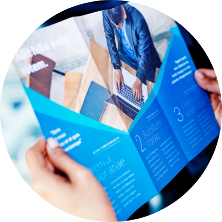 Customized tri-fold brochure