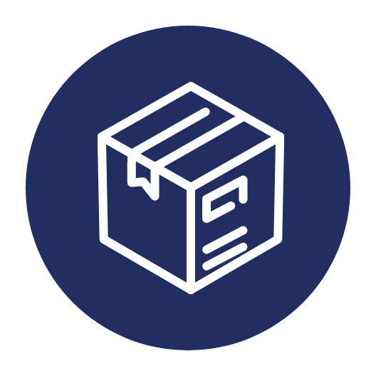 icon of shipping box package